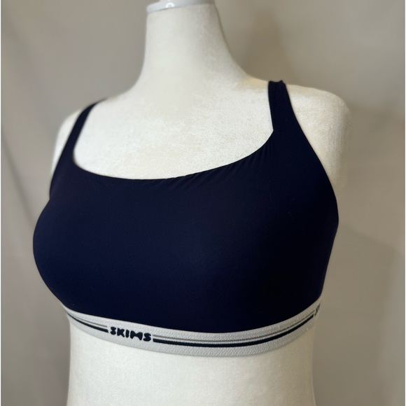SKIMS Navy Logo Band Bralette - Picture 9 of 11
